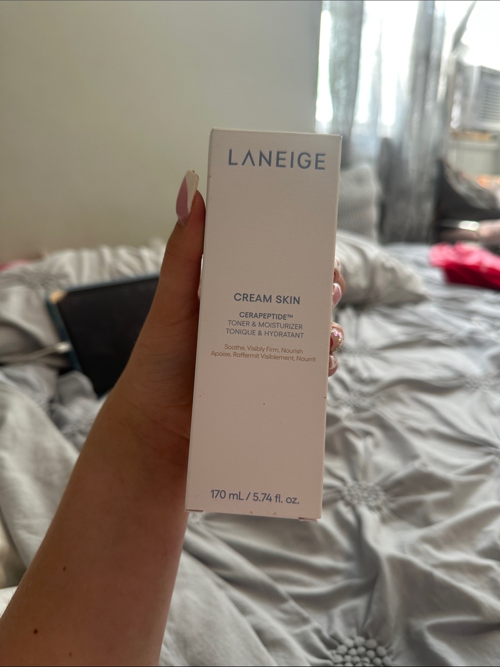 LANEIGE Cream Skin Toner & Moisturizer - White and Blue Text